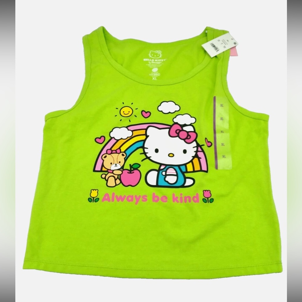 NWT Hello Kitty Always Be Kind T Shirt Sleeveless Summer Tee various sizes